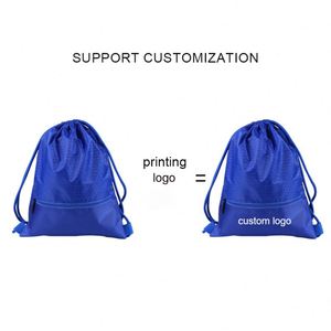 Sac à dos de sport en polyester imperméable pour activités de plein air : basketball, tennis, badminton, course à pied, marathon, avec cordon de serrage en tissu Oxford - Product Image 3