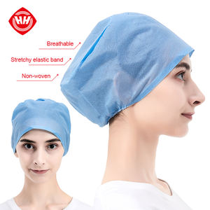 Bande de caoutchouc Chirurgical PP Tête <span class=keywords><strong>Cap</strong></span> Docteur Casquette Ronde Hubei Haixin Casquettes Jetables Capuche Chirurgicale Tête Médicale Chapeau Usine En Gros - Product Image 1