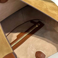 Sac de selle d'hiver Sac à bandoulière en cuir fourre-tout en daim grande capacité Sac mode de luxe en cuir de qualité pour femmes