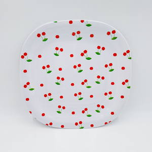 Service de vaisselle en mélamine à motifs <span class=keywords><strong>cerises</strong></span> et formes variées pour le petit-déjeuner, <span class=keywords><strong>les</strong></span> salades et le dîner - Product Image 5