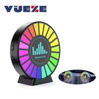 Diffuseur de parfum musical RGB pour voiture avec lampe rythmique, désodorisant d'air aromathérapeutique, contrôle vocal via application, clip diffuseur de rythme