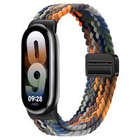 Bracelet de montre sport multicolore personnalisable, bracelet magnétique en nylon tressé compatible avec Xiaomi Mi Band 10 9 8