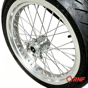 Nouvel ensemble de roues <span class=keywords><strong>semi</strong></span>-<span class=keywords><strong>slick</strong></span> pour Supermoto, pneus avec carcasse, moyeu CNC, jantes en alliage 110/70-17 140/70-17 pour vélos électriques SurRon Ultra Bee - Product Image 6