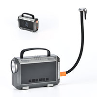 Portable Digital Tire Inflator for Cars Bicycles 150psi ABS air Pump Jump Starter with LED Flashlight Bike Cycling Tire Pressure