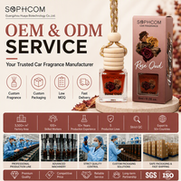 Diffuseur de parfum automatique suspendu 8 ml, flacon en verre avec bouchon en bois, désodorisant pour voiture, emballage personnalisé, vente en gros, usine