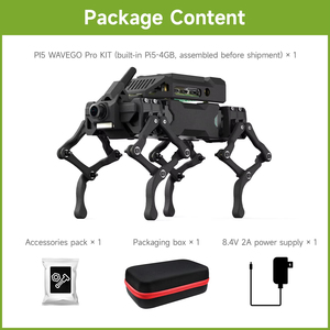 Waveshare WAVEGO Pro Robot Biónico de 12 Grados de Libertad Similar a un Perro, de Código Abierto para ESP32 y Raspberry Pi, Compatible con Control Host-Sub ESP-NOW K605 - Product Image 6