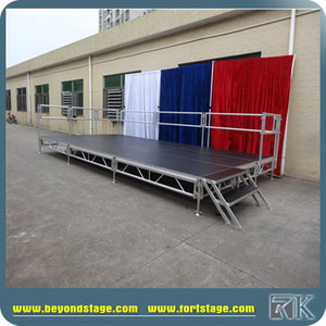 เวทีอลูมิเนียมสำเร็จรูปสำหรับงานโบสถ์ ขนาด 4x8 ฟุต แข็งแรง ทนทาน พกพาสะดวก เหมาะสำหรับคอนเสิร์ตและงานเทศกาล - Product Image 4