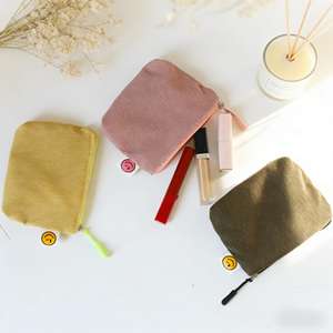 กระเป๋าใส่เหรียญผ้าลูกฟูกสีพื้นแบบใหม่ สไตล<span class=keywords><strong>์เกาหลี</strong></span> สำหรับนักเรียน ขนาดกะทัดรัด น่ารัก พกพาสะดวก ดีไซน์เรียบง่าย สด<span class=keywords><strong>ใส</strong></span> ใช้งานได้หลากหลาย สำหรับผู้หญิง - Product Image 1