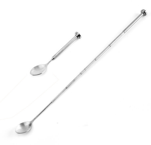 DFU181 Cuchara Mezcladora Portátil de Acero Inoxidable 304 con Mango Extensible, Varilla Mezcladora, Cuchara Telescópica - Product Image 1