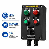 Caja de Control a Prueba de Explosiones IP65, 220V 380V, con Luces Indicadoras para Motor, Bomba, Ventilador, Uso Industrial
