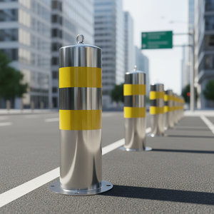 Borne de sécurité pour parking avec base lourde |   Poteau de sécurité pour parking avec base lourde - Product Image 5
