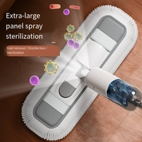 Fregona de empuje en seco y húmedo de grado industrial para limpieza de suelos del hogar, fregona en aerosol desinfectante para uso doméstico en hospitales, patrón rectangular