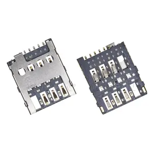 Nano Sim Card Connector With Detect Switch Take The SIM Tray Sim Pin-push 1.5H P/N 402013622