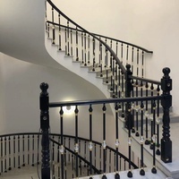 Rampe d'escalier et balustrade de balcon au design moderne et luxueux, facile à installer, idéale pour appartements, très vendue