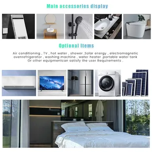 Smart Tiny Modular Mobile Chinese Prefabricated /conta Eco Home Container Cabin Van Glass Space Prefab Capsule House