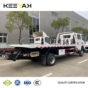 Camion de remorquage à <span class=keywords><strong>plateau</strong></span> plat ISUZU Double Cabine 4x4, Cylindre hydraulique, Diesel, <span class=keywords><strong>Plateau</strong></span> de remorquage 6 tonnes, Camion de dégagement routier, Prix abordable - Product Image 4