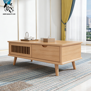 Mesa de centro de madera de diseño único para sala de estar, fabricada en China, buen precio, personalizable, gran stock, ecológica, para cafetería. - Product Image 4