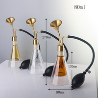 80ML Parfum Aroma Sampler Dubbele Glazen Diffuserfles Aromatische Testinstrument voor Koffiebonen, Witte Wijn