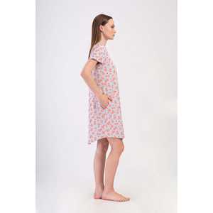 Túnica de Manga Corta con Cuello Redondo y Bolsillo Ovalado para Mujer, Diseño de Pantalones Cortos a la Moda - Product Image 2