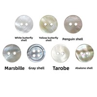 Boutons de coquille naturelle 2 trous ou 4 boutons ronds en nacre d'ormeau Bouton de nacre coquillage Logo personnalisé