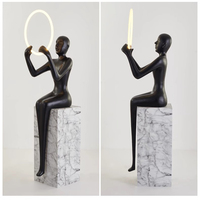 Lampe sur pied d'angle de luxe nordique pour salon d'hôtel, design moderne minimaliste, décoration artistique, lampes sur pied LED