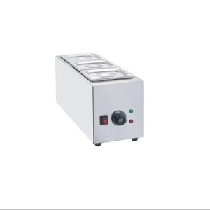 Serbatoio Elettrico per Zuppe in Acciaio Inox per Hotel e Ristoranti, Riscaldatore per Tre Zuppe, Formaggio e Cioccolato - Product Image 2