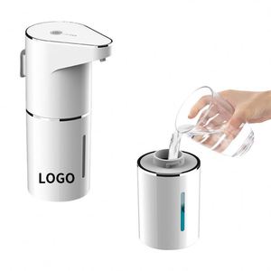 Auto <b>Hand</b> Foaming Custom Logo White Fully Automatic Usb 350Ml Liquid <b>Soap</b> Dispenser for Kitchen - Product Image 1