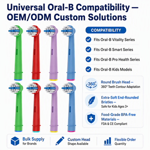 Cabezales de Repuesto Personalizados OEM ODM para <span class=keywords><strong>Cepillo</strong></span> de Dientes Eléctrico para Niños, Cerdas Extra Suaves, Paquete al por Mayor de 8 Piezas - Product Image 6