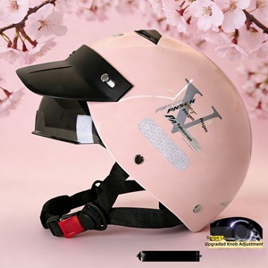 Cascos de Motocicleta Unisex PP de Media Cara, para Adultos, Personalizables, Certificados contra Impactos, de Fábrica - Product Image 1