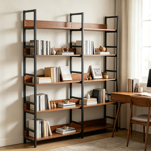 Étagère <span class=keywords><strong>d</strong></span>'angle <span class=keywords><strong>murale</strong></span> 5 niveaux de haute qualité pour la <span class=keywords><strong>d</strong></span>écoration intérieure, l'affichage de livres, le rangement dans le salon, le bureau à domicile contemporain et l'<span class=keywords><strong>atelier</strong></span> - Product Image 2