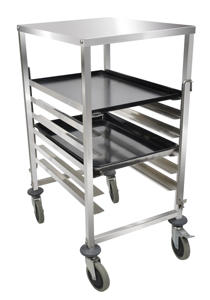 Table de chariot à repas extérieur mobile de chariot de nourriture d'acier inoxydable de service commercial de 6 couches - Product Image 3