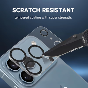 Protection d'objectif d'appareil photo en verre trempé haute définition anti-explosion pour <span class=keywords><strong>iPhone</strong></span> 17 Pro <span class=keywords><strong>Max</strong></span>, compatible <span class=keywords><strong>iPhone</strong></span> 16, 15, 14 – Offre Spéciale - Product Image 2
