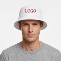 Topi Lipat Katun Polos Berkualitas Tinggi Grosir, Topi Bucket Bordir Custom, Topi Pelindung Matahari untuk Wanita Musim Panas