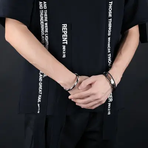 Mode créatif titane acier <span class=keywords><strong>guitare</strong></span> bijoux <span class=keywords><strong>corde</strong></span> mens <span class=keywords><strong>bracelet</strong></span> en acier inoxydable - Product Image 5