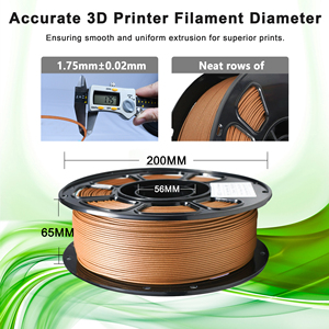 Filament IBOSS en bois d'ébène PLA 1,75 mm 1 kg, farine de bois véritable ajoutée, filament pour imprimante 3D compatible avec la plupart des imprimantes 3D FDM - Product Image 2