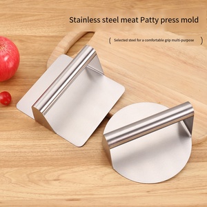 Prensa de Carne de Acero Inoxidable en Existencia, Prensa para <span class=keywords><strong>Hamburguesas</strong></span>, Prensa de Carne Redonda y Cuadrada para <span class=keywords><strong>Hamburguesas</strong></span> - Product Image 1