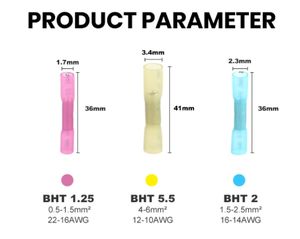 موصلات قابلة للفك الحراري مقاس 26-10 متوفرة بـ 5 ألوان موصلات أسلاك قابلة للفك الحراري ذات مظهر عازل موصلات أسلاك قابلة للفك بحري - Product Image 5