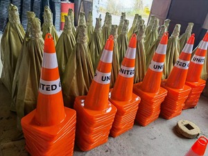 Hà Lan Bán Nóng Tiêu Chuẩn Châu Âu Ce Được Phê Duyệt Giá Nhà Máy Pvc Đường Giao Thông Cone An Toàn Cone Với Băng Phản Quang - Product Image 6