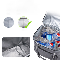Sac isotherme à capacité personnalisable, tissu Oxford imperméable, sac isotherme thermique portable pliable pour le camping
