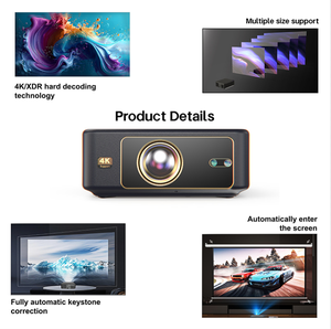 Rongqi L66 4K XDR Proyector Corrección Keystone completamente automática Sistema LED Linux Admite tecnología de decodificación dura de varios tamaños - Product Image 3