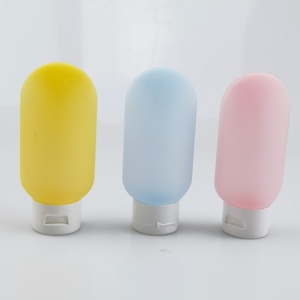 Kit de voyage pour articles de toilette sans BPA, très vendu, mini flacons en silicone pour lotion, shampoing, crème, flacon à presser de 2 oz (60 ml) - Product Image 6