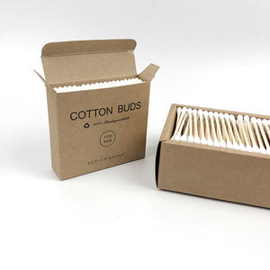 Bâtonnets de <span class=keywords><strong>coton</strong></span> jetables personnalisés, 200 pièces, 75 mm, blancs, en <span class=keywords><strong>bambou</strong></span>, pour le nettoyage des oreilles, double tête ronde - Product Image 5