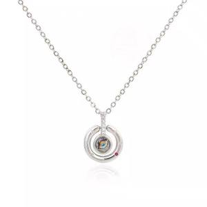 Collar de Proyección Numérica de Acero de Titanio al por Mayor con 100 Idiomas y la Frase 'Te Amo' para Regalo Romántico de Joyería para el Día de San Valentín - Product Image 6