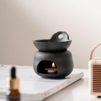 Porte-bougie en céramique pour bougies chauffe-plat, brûleur d'huiles essentielles, diffuseur d'arômes, décoration d'intérieur, accessoire de spa, d'aromathérapie et de méditation