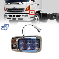 Lampu Samping Chrome Berkualitas Tinggi Grosir LED Putih Sein Plastik Aksesoris Suku Cadang Bodi Truk untuk HINO MEGA 500