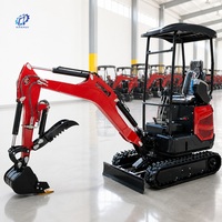 Nouvelle Mini-Excavatrice sur Chenilles 1.8T 1T 2T avec Moteur Kubota, Commande par Levier, Conforme EPA EURO 5 CE, Vente Directe Usine, pour Usage Agricole et Domestique