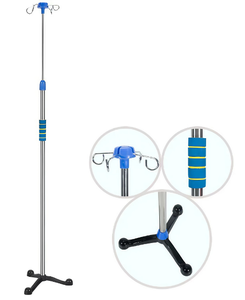 High Quality Stainless Steel Portable Infusion <b>Pole</b> Stand for Hospitals-Drip IV <b>Pole</b> Furniture - Product Image 1