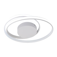 Moderne Arc design 47W Smart Led Acrylique Lustre Plafonniers Dimmable Avec Télécommande
