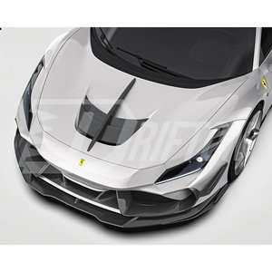 แผ่นปิดตรงกลางกันชนหน้าคาร์บอนไฟเบอร์สำหรับ Ferrari F8 tributto - Product Image 1