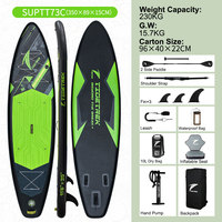 Planche à pagaie gonflable TIDETREK 350 cm, sub-board personnalisé, planche à pagaie souple de haute qualité avec siège de kayak, planche à pagaie ISUP